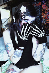Dead Fingers Skeleton Gloves [Touch Screen] - gloves & armwarmers - VampireFreaks - VampireFreaks