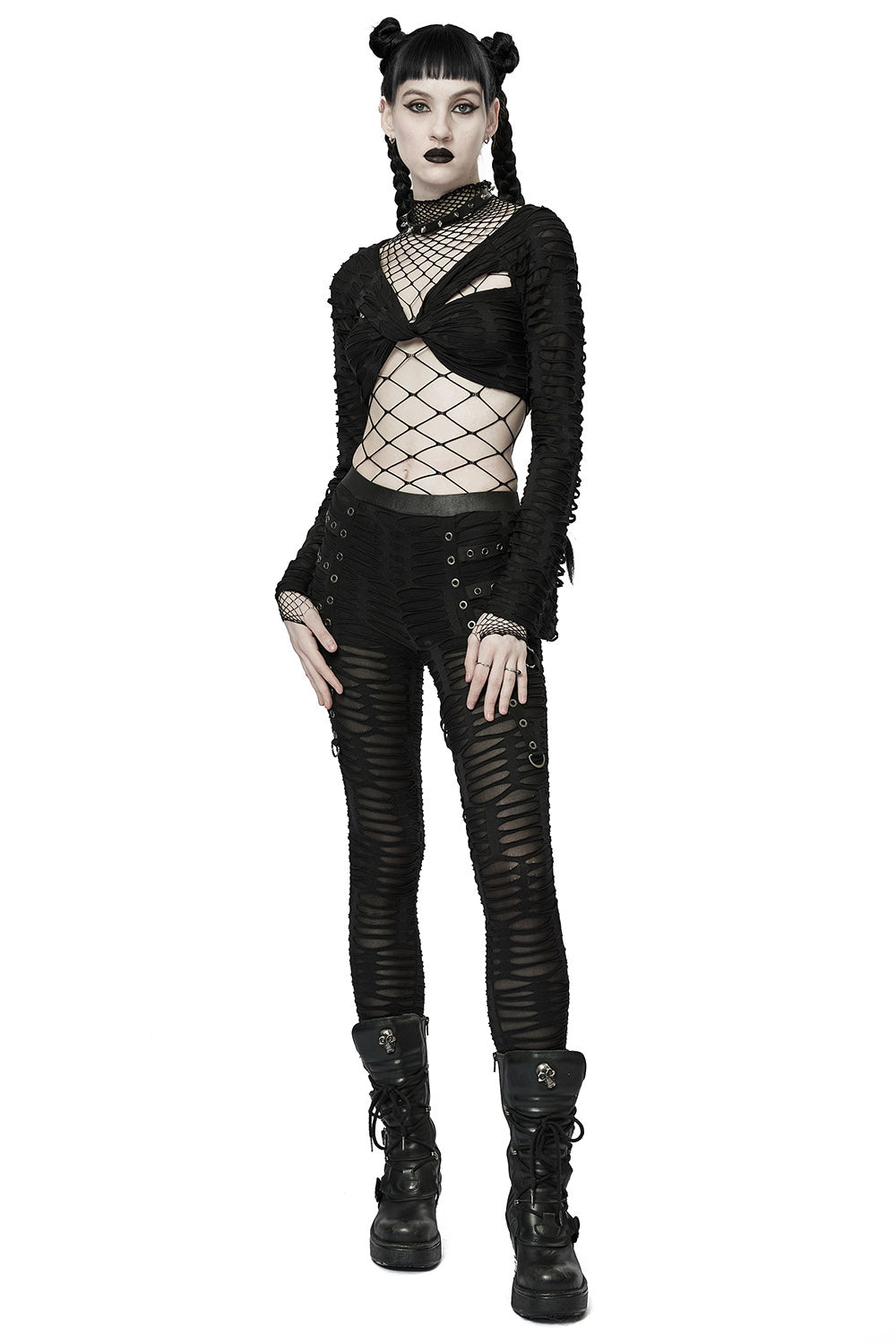 Dead Girl Fishnet Bodysuit BLACK VampireFreaks