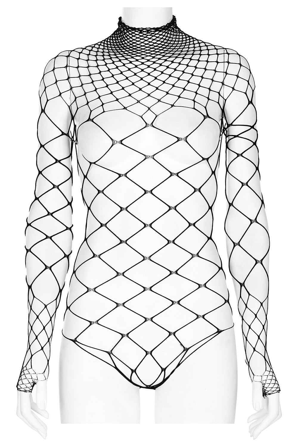 Dead Girl Fishnet Bodysuit [BLACK] - womens tops - VampireFreaks - Punk Rave