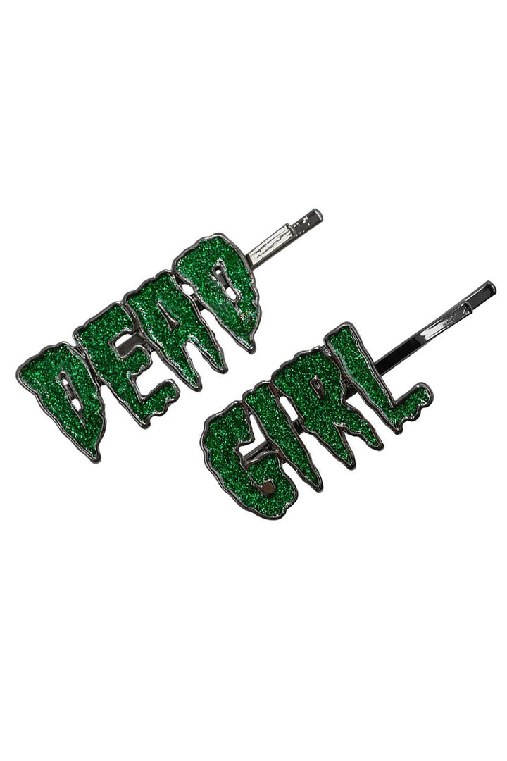 Dead Girl Text Hair Slides - hats & scarves & headwear - VampireFreaks - Kreepsville