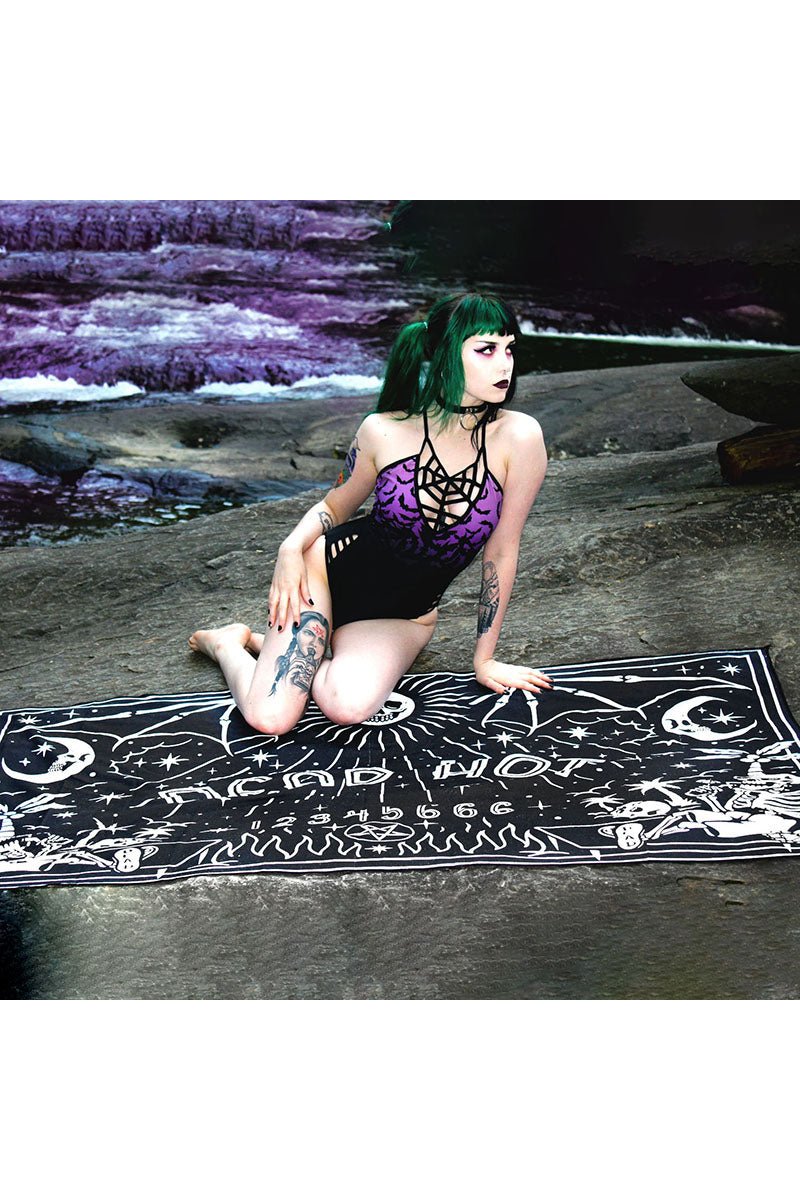 Dead Hot Ouija Rectangle - Shaped Beach Towel - housewares - VampireFreaks - Too Fast