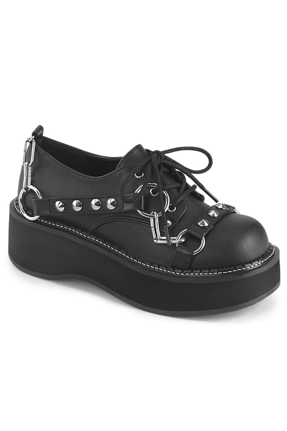 Dead Inside Goth Oxfords [EMI32/BVL] - womens shoes - VampireFreaks - Demonia