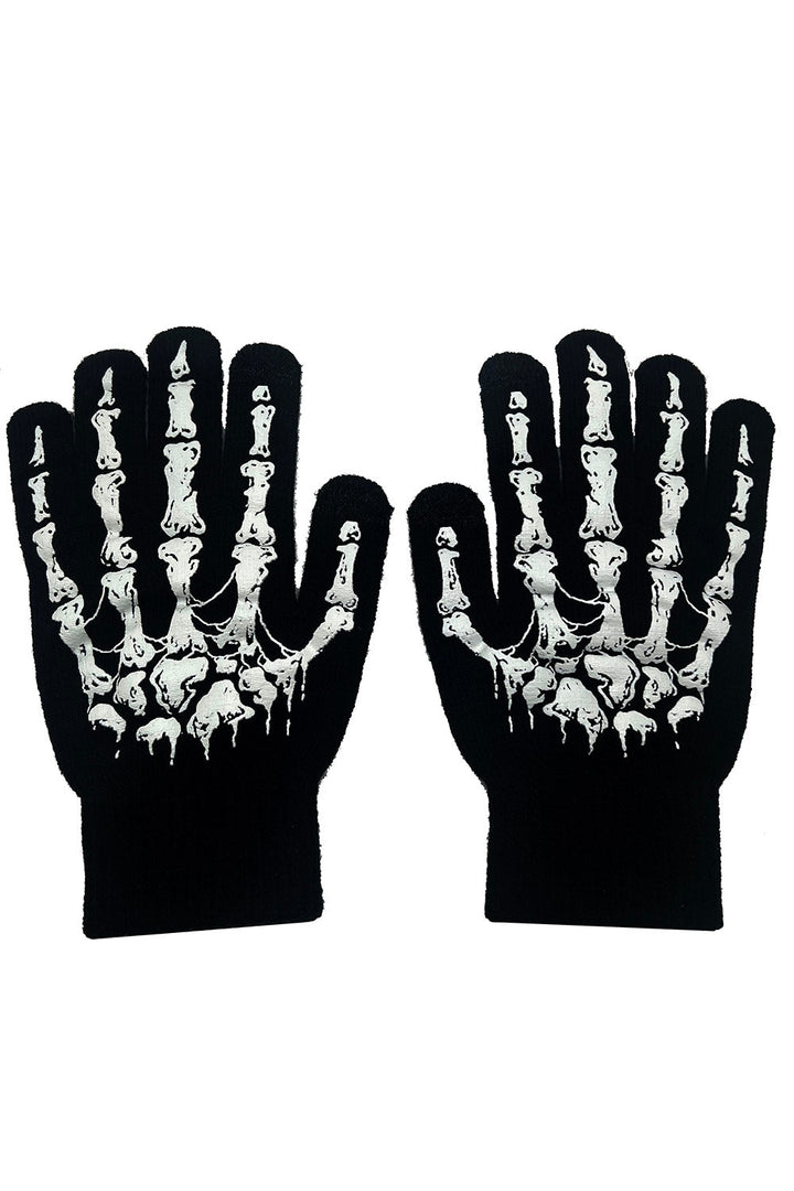 Dead Inside Skeleton Gloves [Full Finger] - gloves & armwarmers - VampireFreaks - VampireFreaks