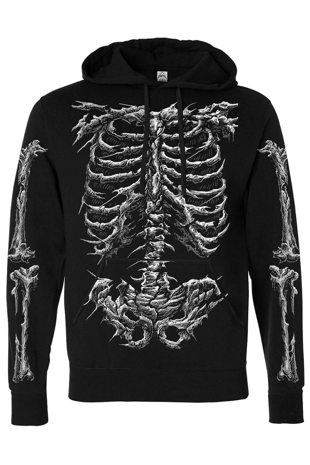 Dead Inside Skeleton Hoodie - mens outerwear - VampireFreaks - VampireFreaks