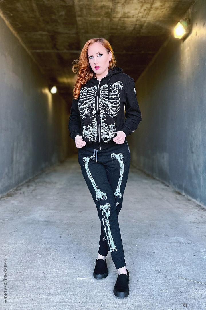 Dead Inside Skeleton Joggers - mens pants - VampireFreaks - VampireFreaks