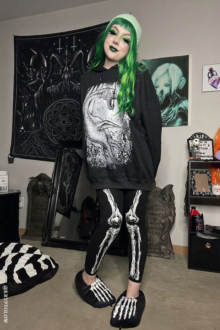 Dead Inside Skeleton Leggings - womens bottoms - VampireFreaks - VampireFreaks