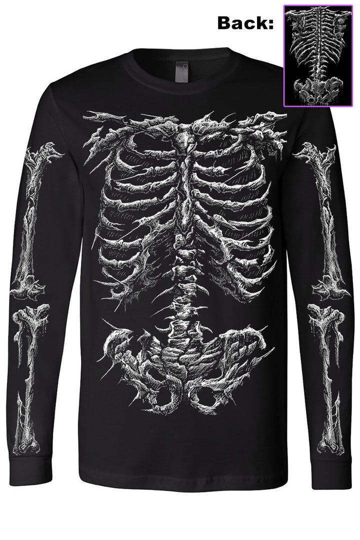 gothic skeleton t-shirt