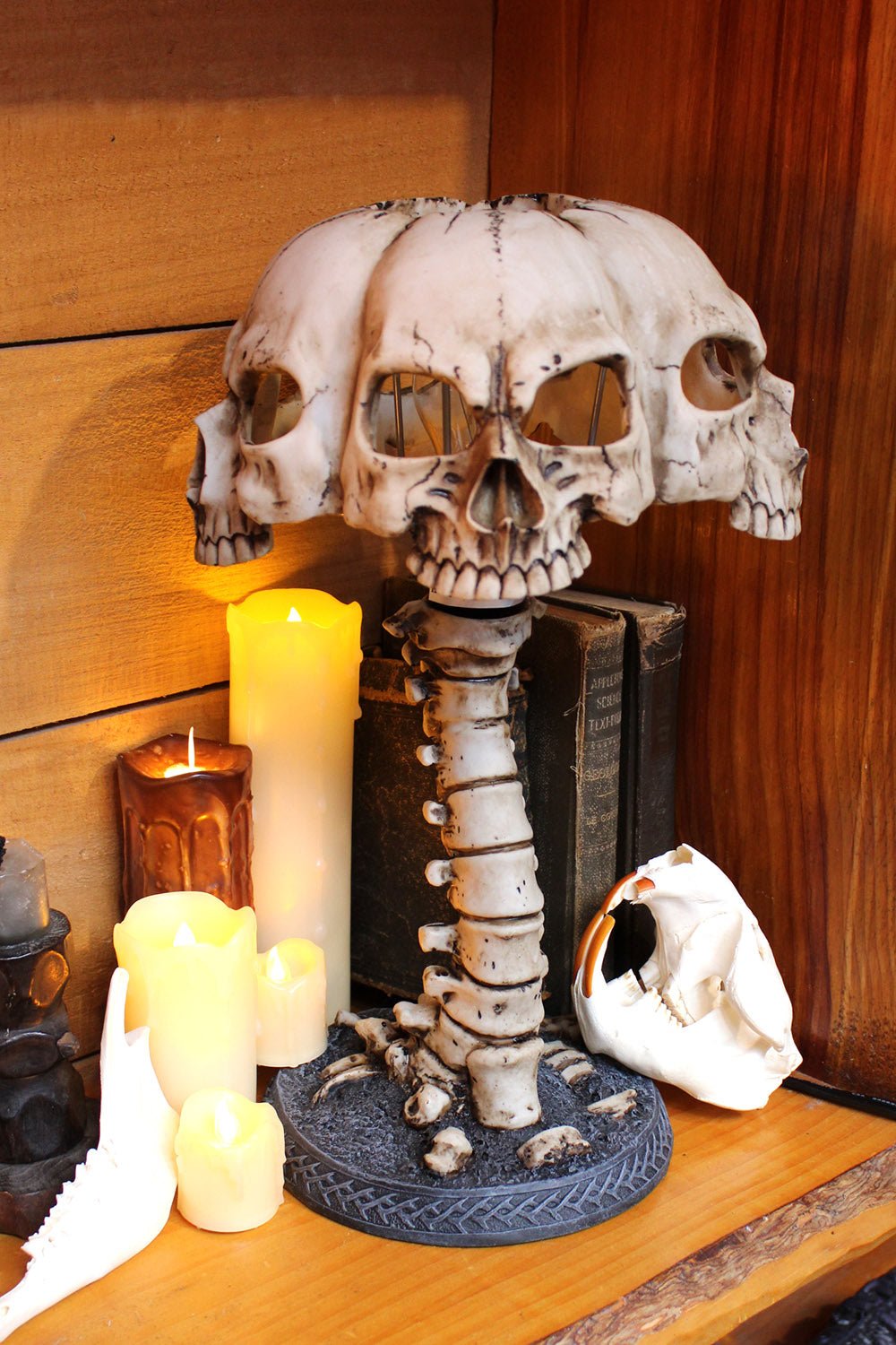 Dead Mans Skull Lamp - housewares - VampireFreaks - Pacific Giftware