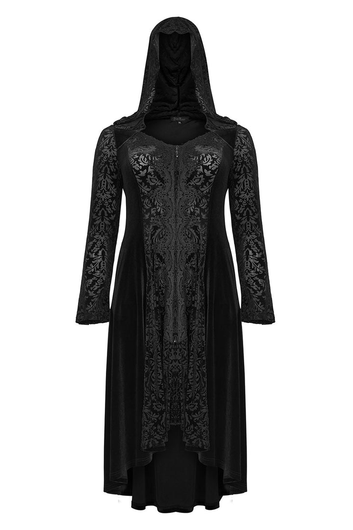 Dead Moon Velvet Coat - womens outerwear - VampireFreaks - Punk Rave