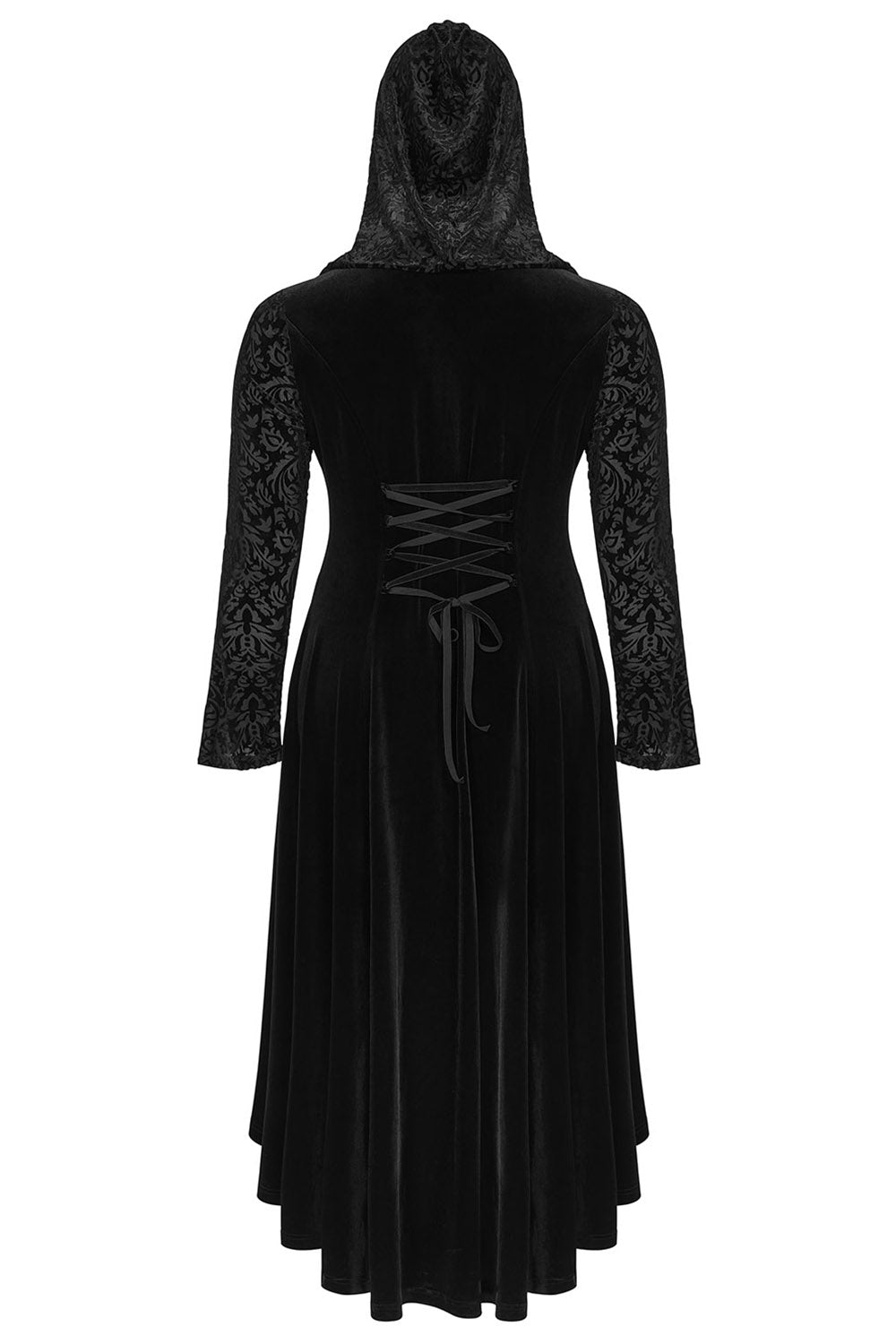 Dead Moon Velvet Coat - womens outerwear - VampireFreaks - Punk Rave