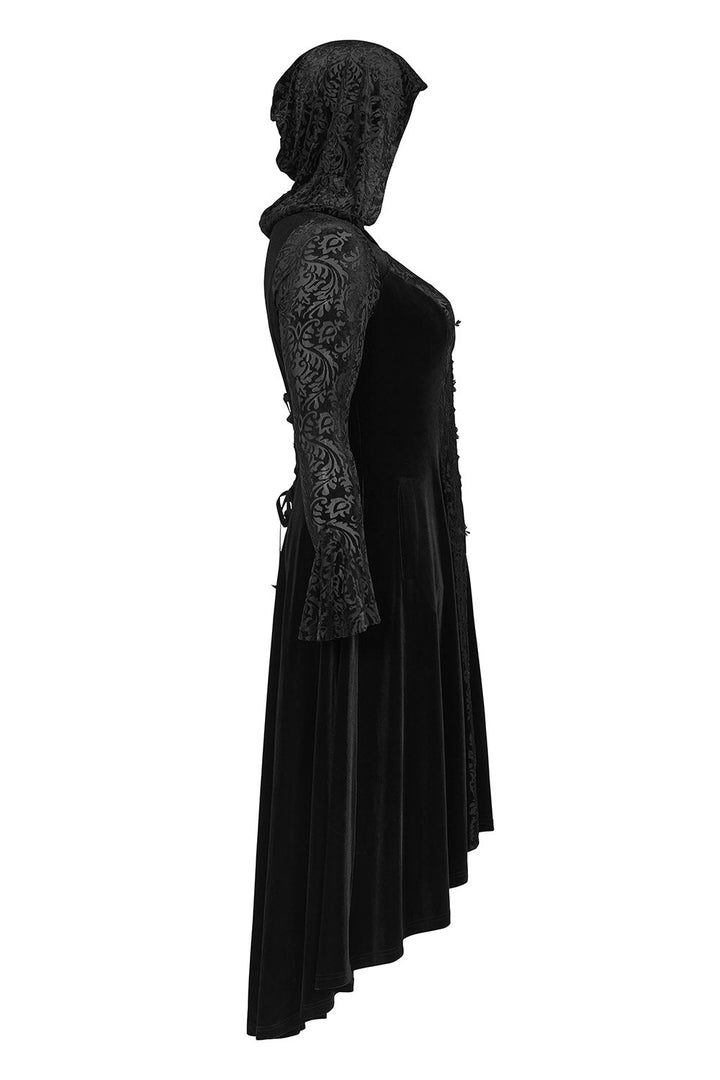 Dead Moon Velvet Coat - womens outerwear - VampireFreaks - Punk Rave