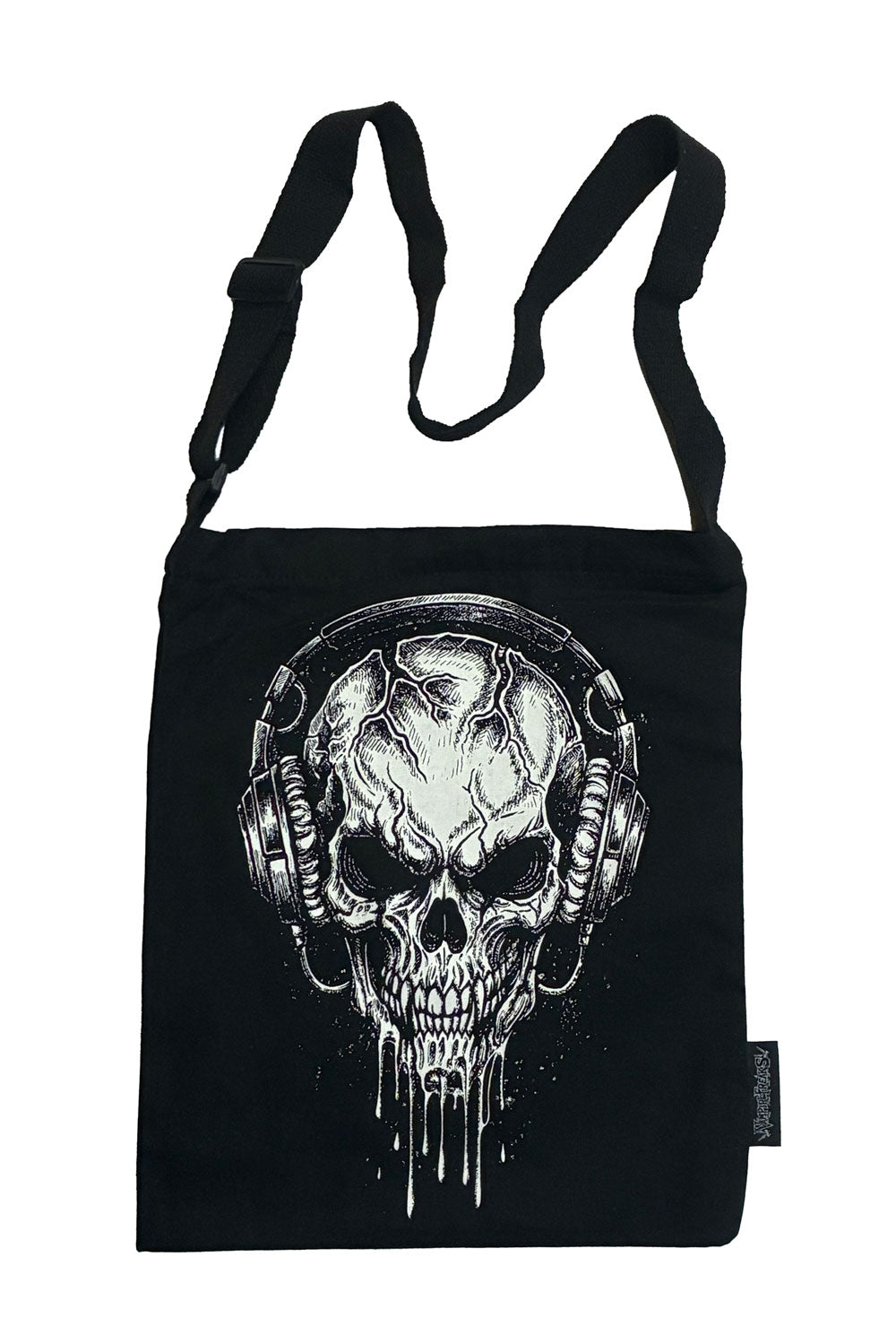 punk skull tote bag 