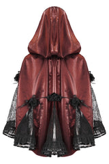 Dead Riding Hood Cloak [SCARLET] - womens outerwear - VampireFreaks - Devil Fashion
