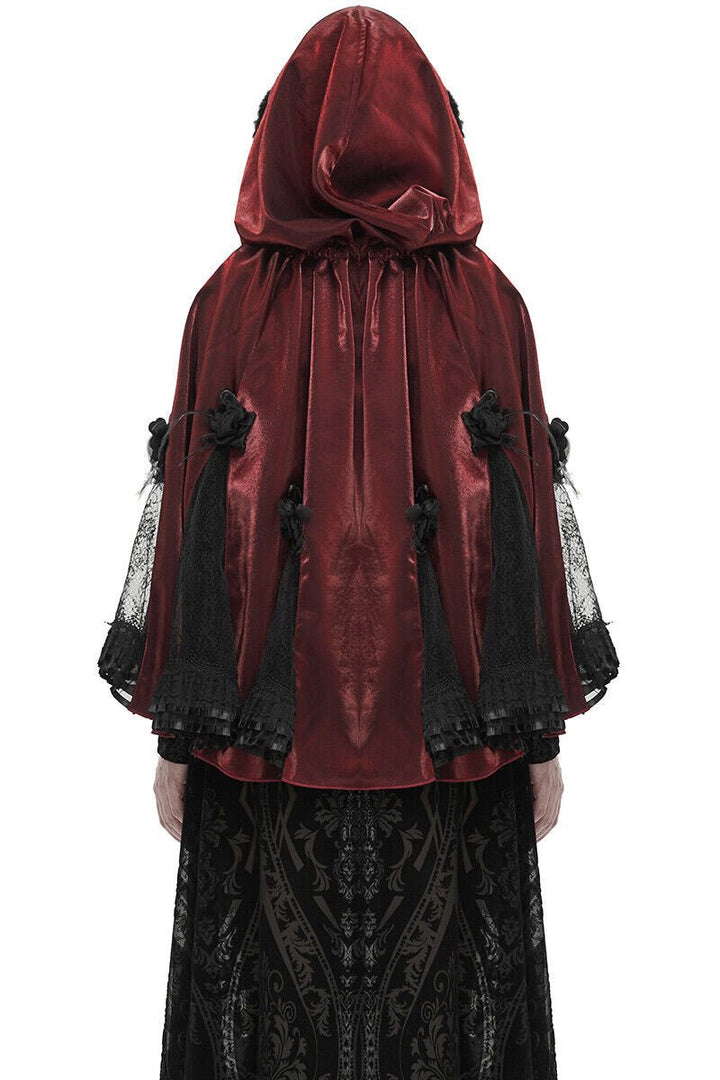 Dead Riding Hood Cloak [SCARLET] - womens outerwear - VampireFreaks - Devil Fashion