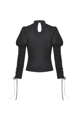 Dead Roses Goth Puffed Sleeve Top - womens tops - VampireFreaks - Dark In Love