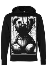 heavy metal teddy bear funny goth hoodie jacket