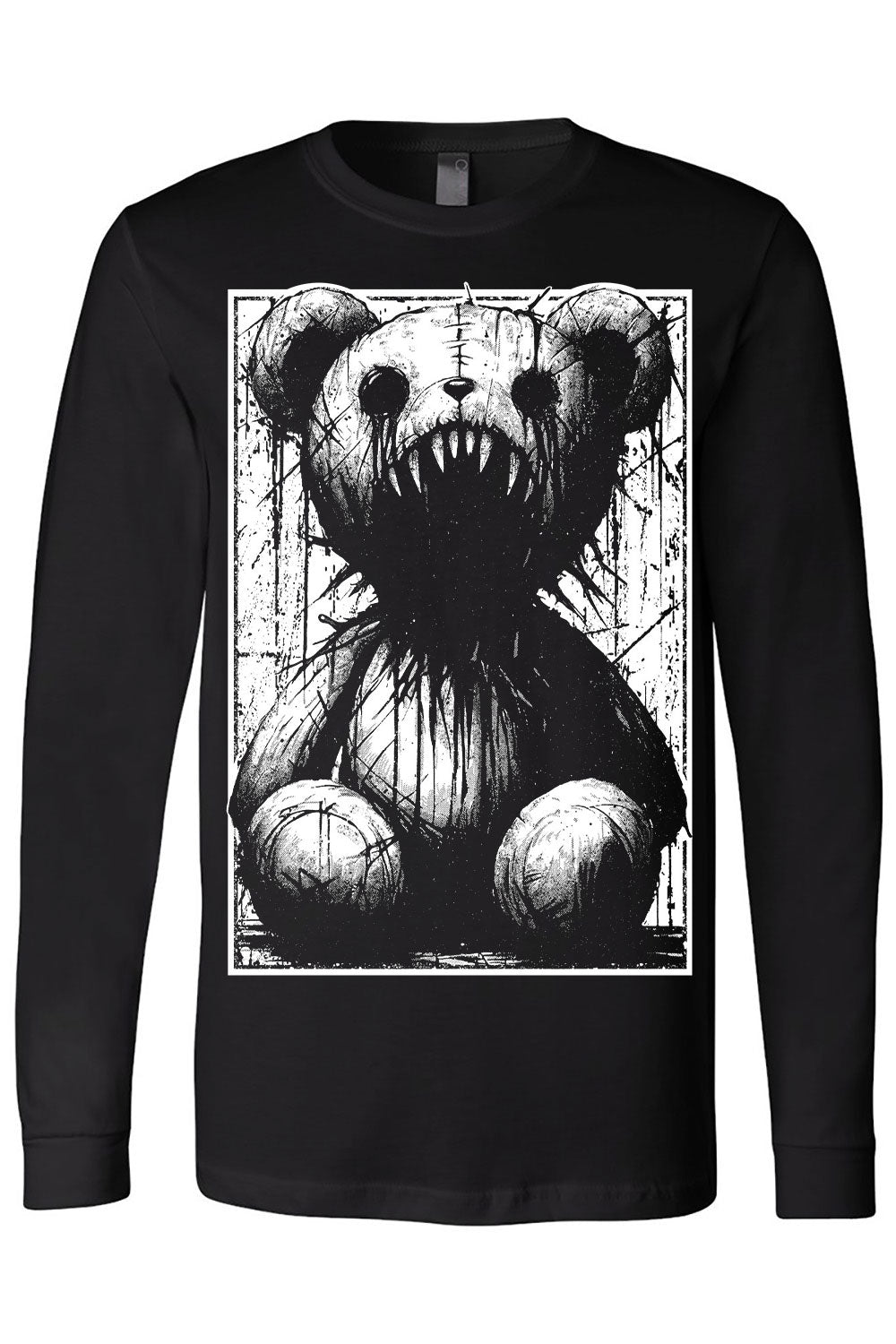 emo heavy metal teddy bear t-shirt