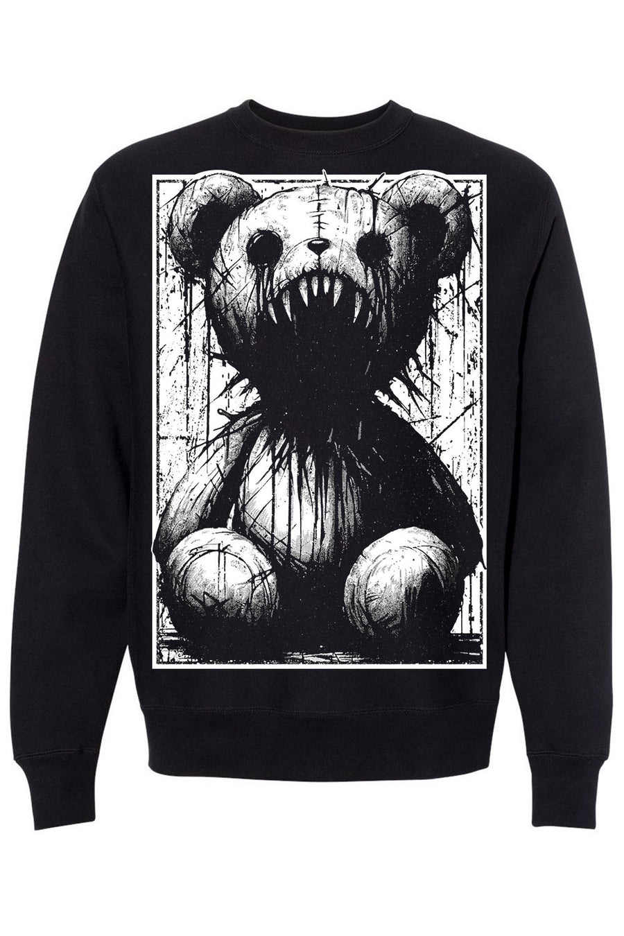 emo teddy bear horror sweater sweatshirt