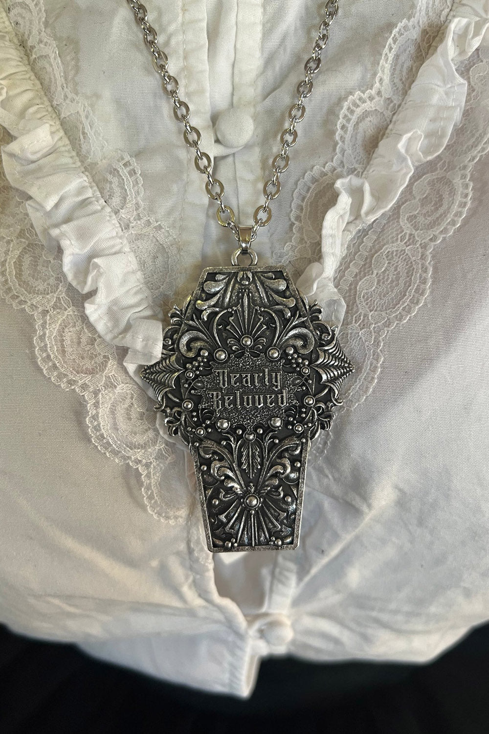 Dearly Beloved Coffin Necklace