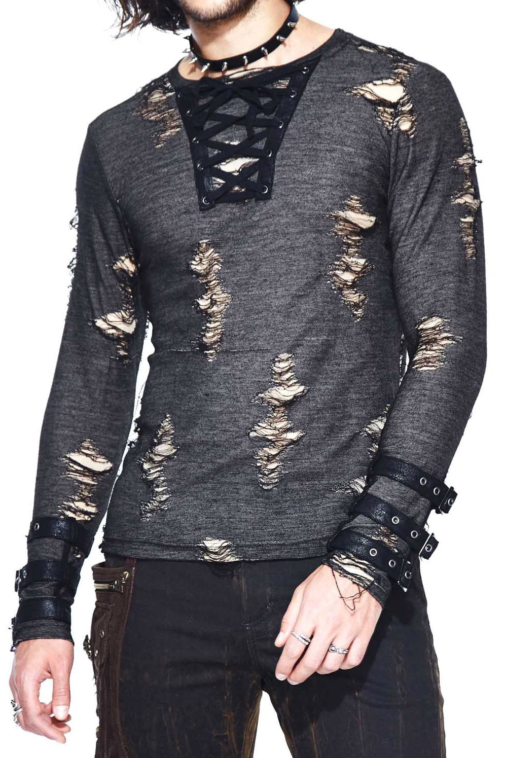 Death Blade Shredded Top - mens tops - VampireFreaks - Devil Fashion