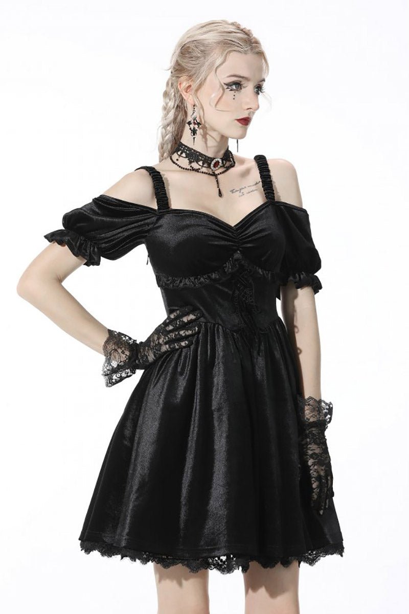 Death by Cyanide Velvet Dress