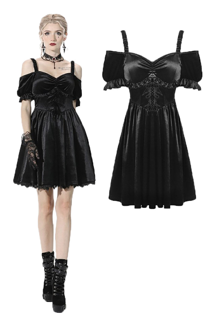 Death by Cyanide Velvet Dress - dresses - VampireFreaks - Dark In Love