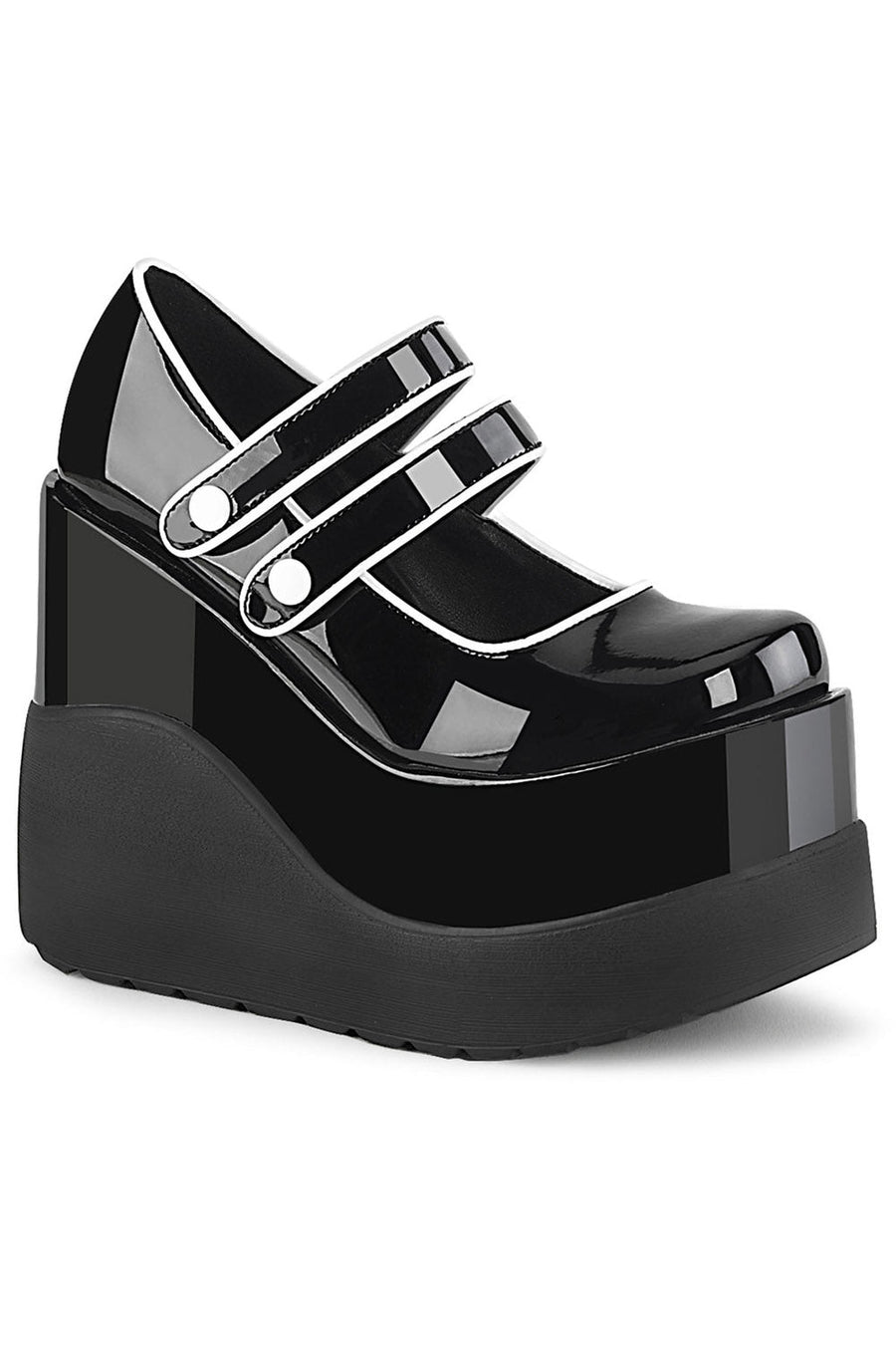 Death Cult Mary Janes [VOID - 37 Wedges] - womens shoes - VampireFreaks - Demonia