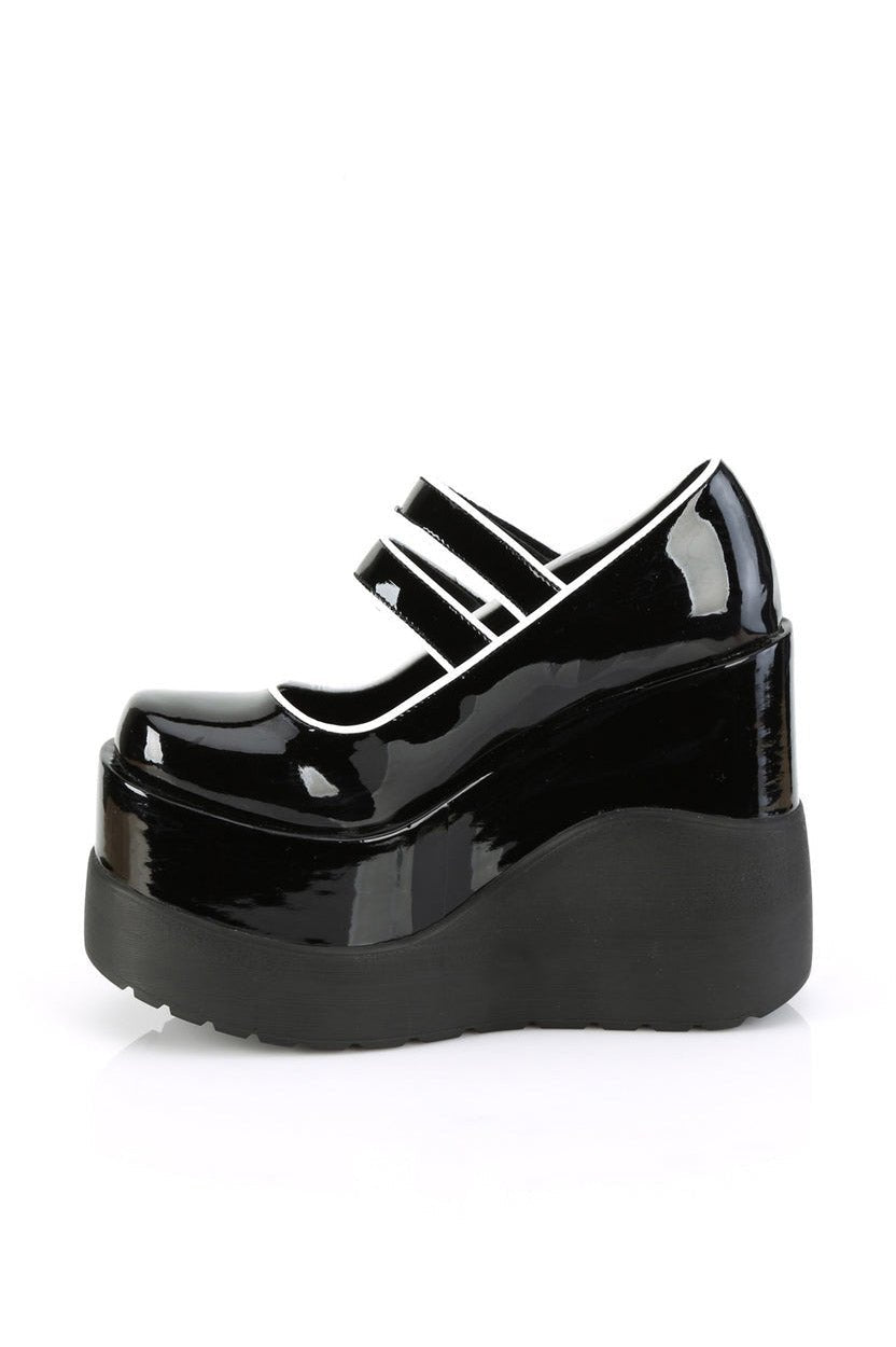 Death Cult Mary Janes [VOID - 37 Wedges] - womens shoes - VampireFreaks - Demonia