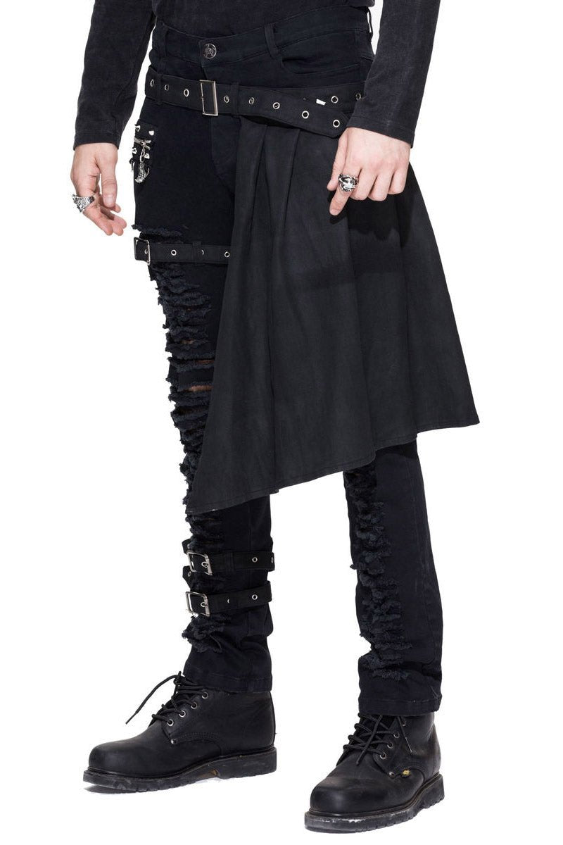 Death Dealer Distressed Pants - mens pants - VampireFreaks - Devil Fashion