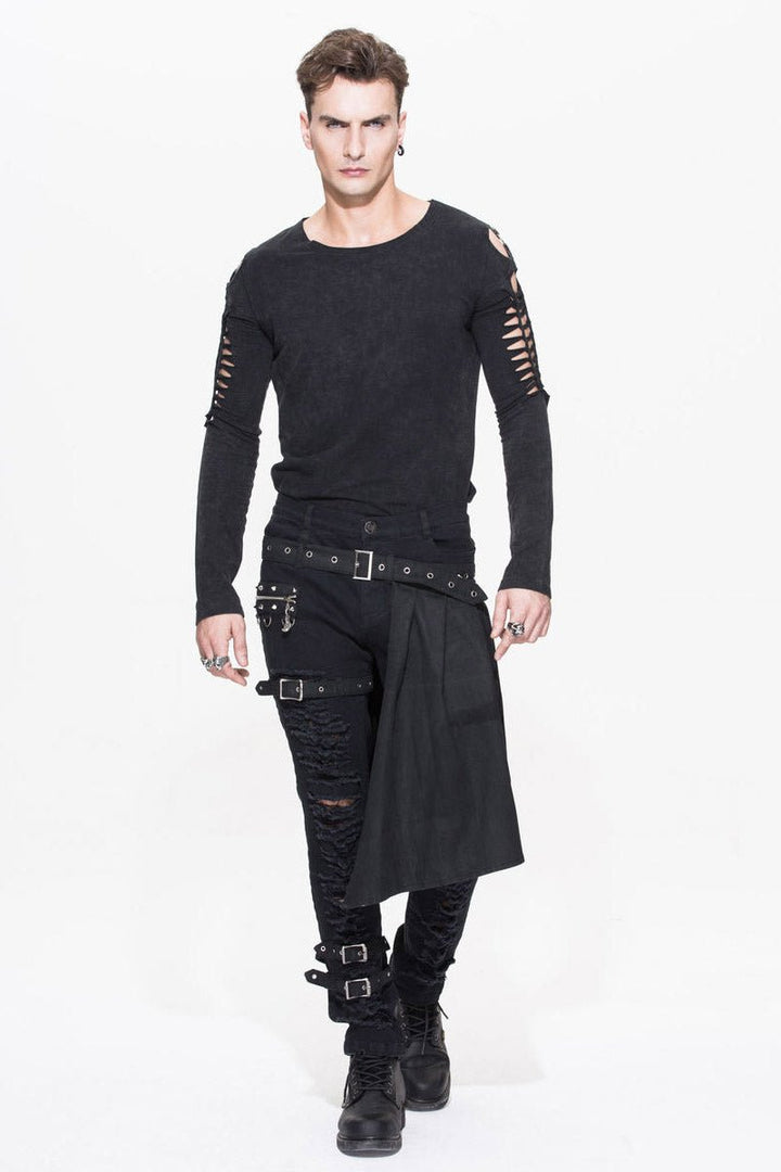 Death Dealer Distressed Pants - mens pants - VampireFreaks - Devil Fashion