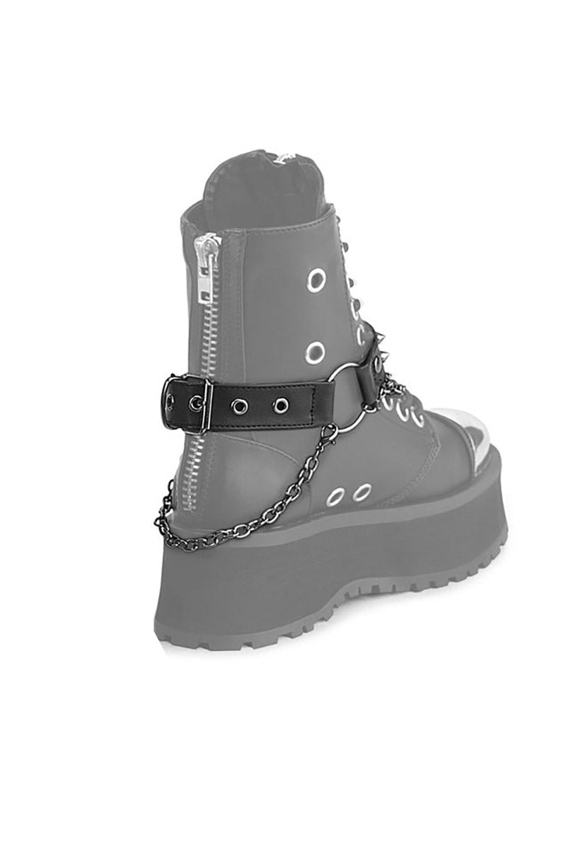 Death Head O - Ring Demonia Boot Harness [PAIR] - mens shoes - VampireFreaks - Demonia