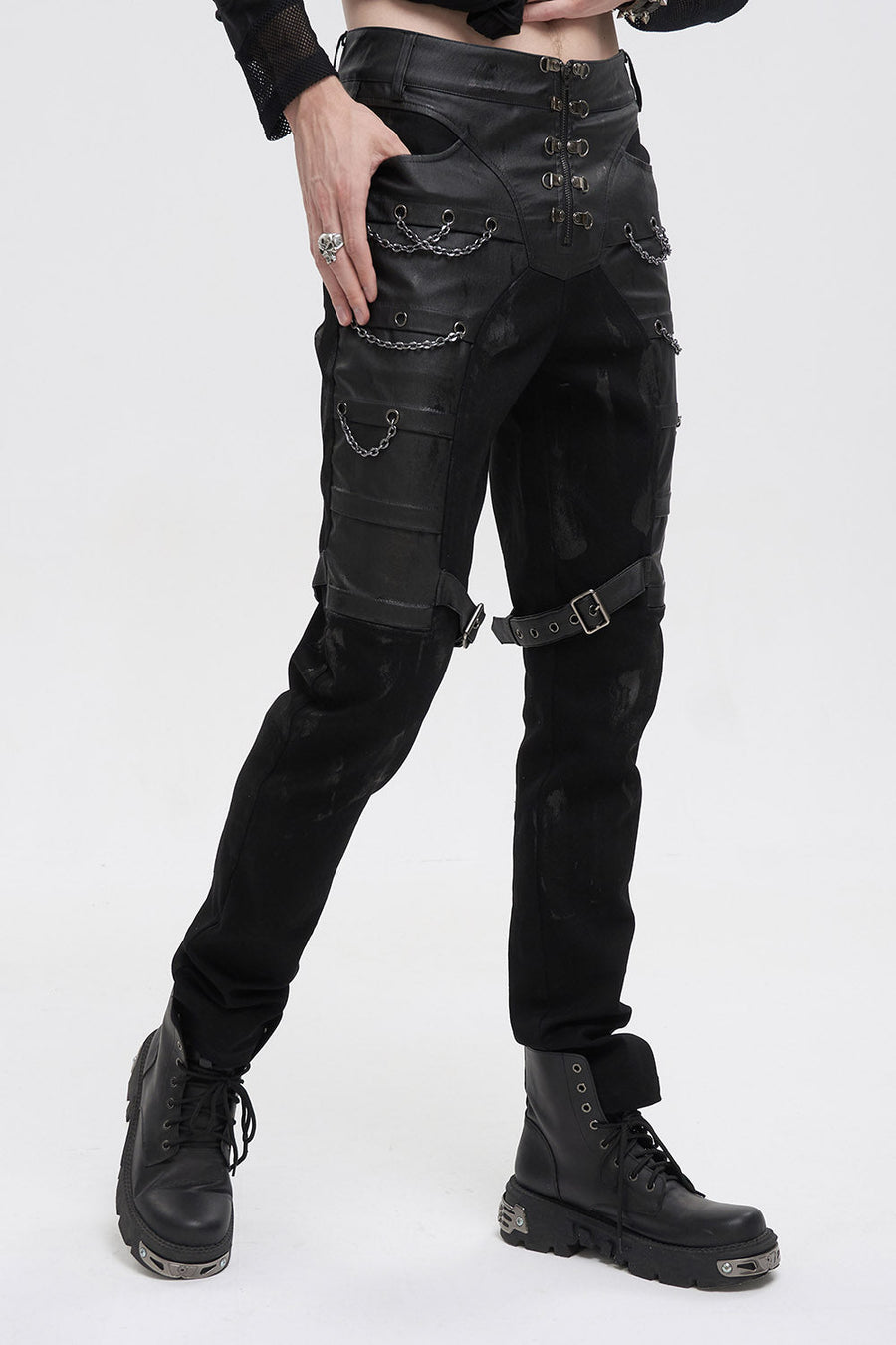 Death in the Desert Moto Pants - mens pants - VampireFreaks - Devil Fashion