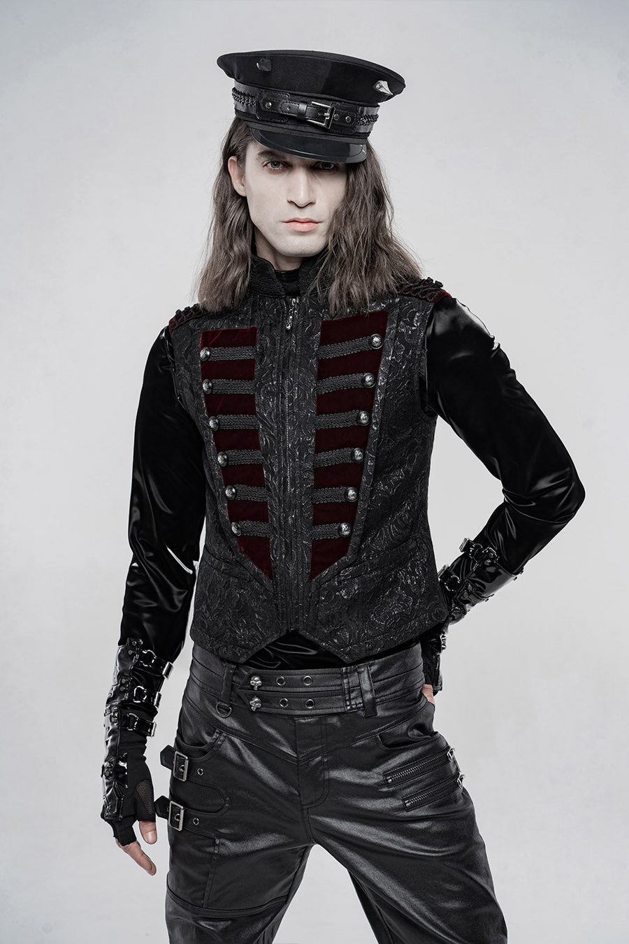 Death March Victorian Goth Vest