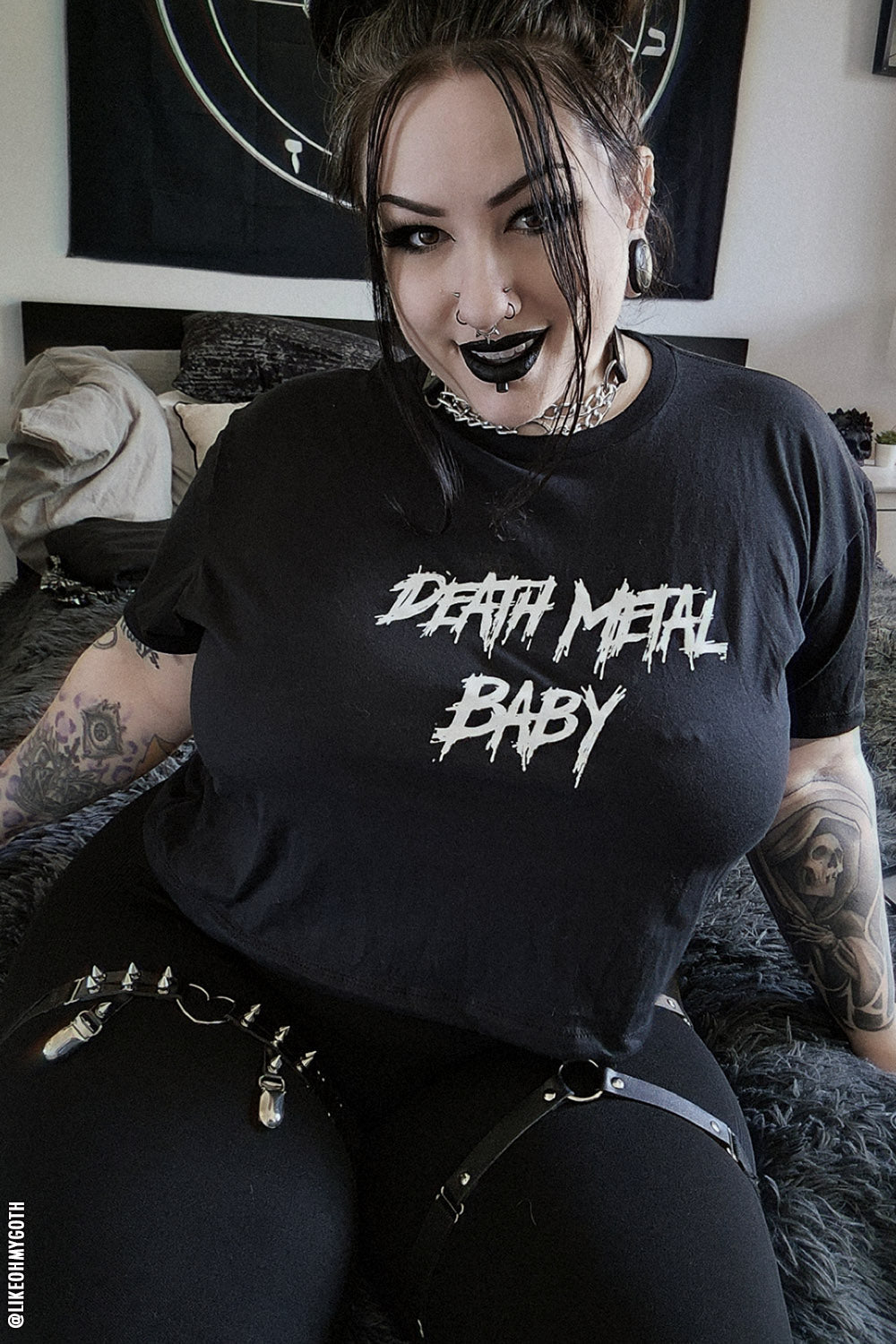 Death Metal Baby Crop Top