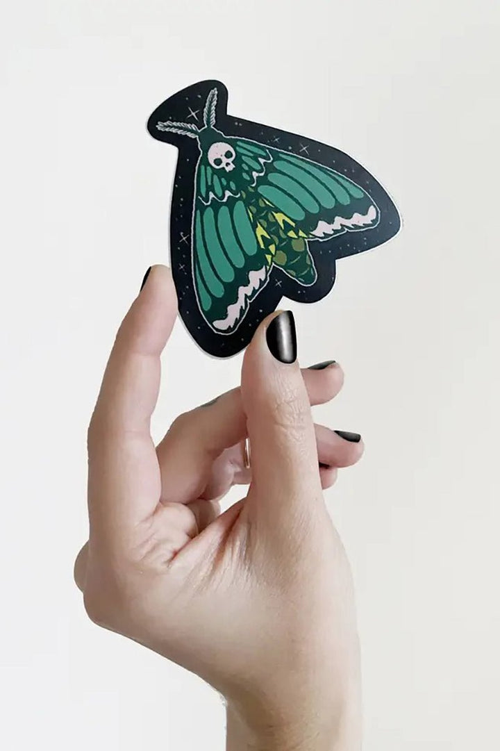 Death Moth Matte Sticker - stationery - VampireFreaks - Elissa Marie Creative