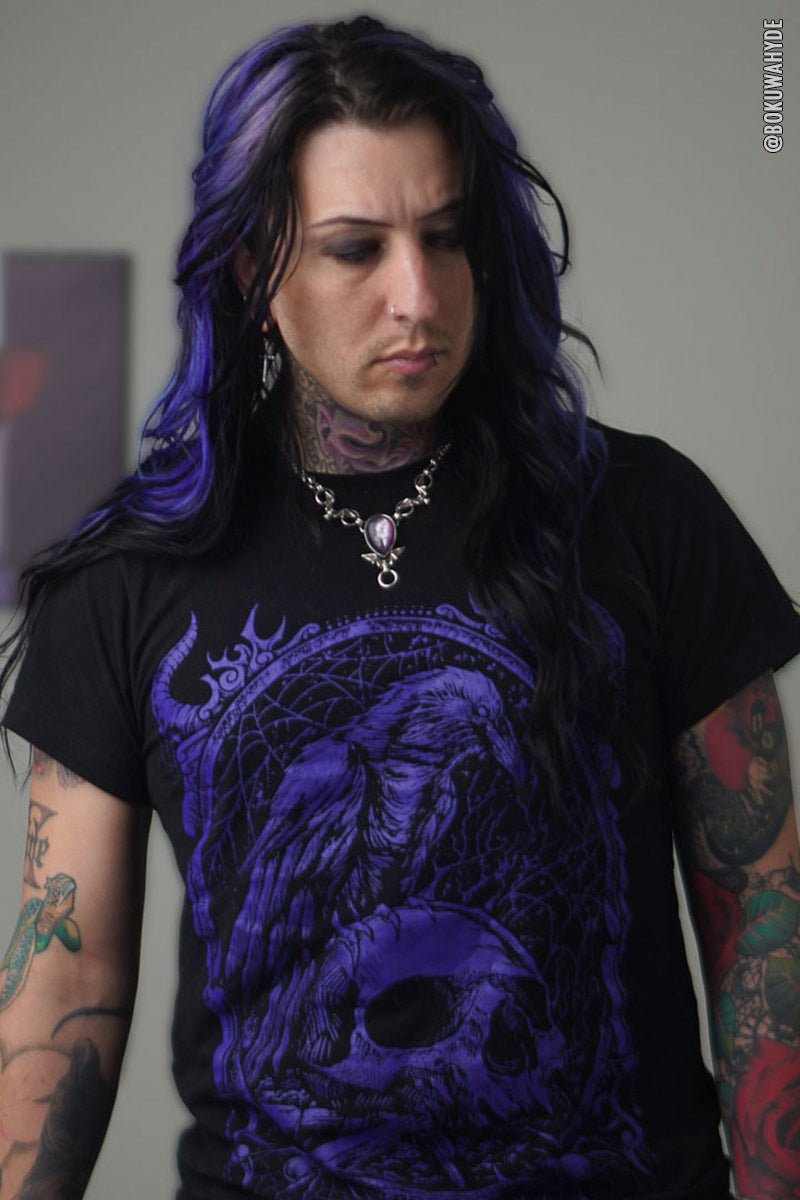 Death Raven T-shirt [PURPLE] - graphic t-shirt - VampireFreaks - VampireFreaks