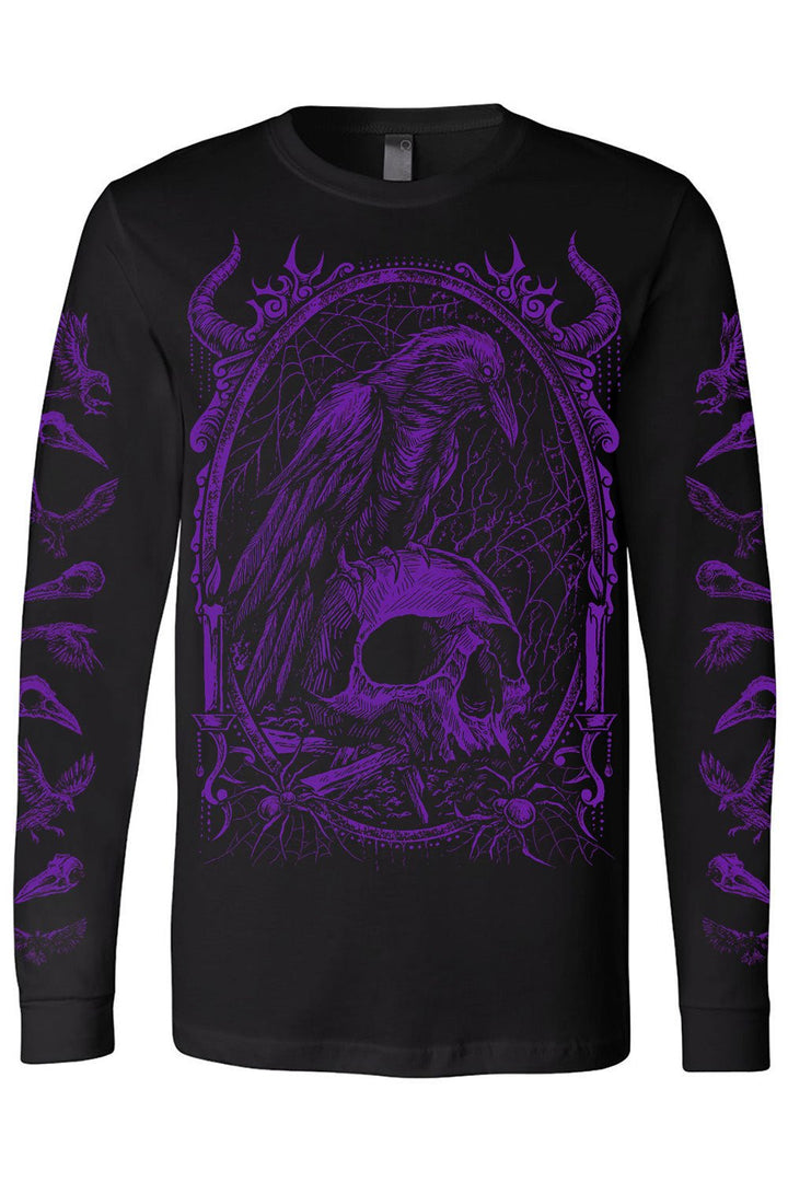 Death Raven T-shirt [PURPLE] - graphic t-shirt - VampireFreaks - VampireFreaks