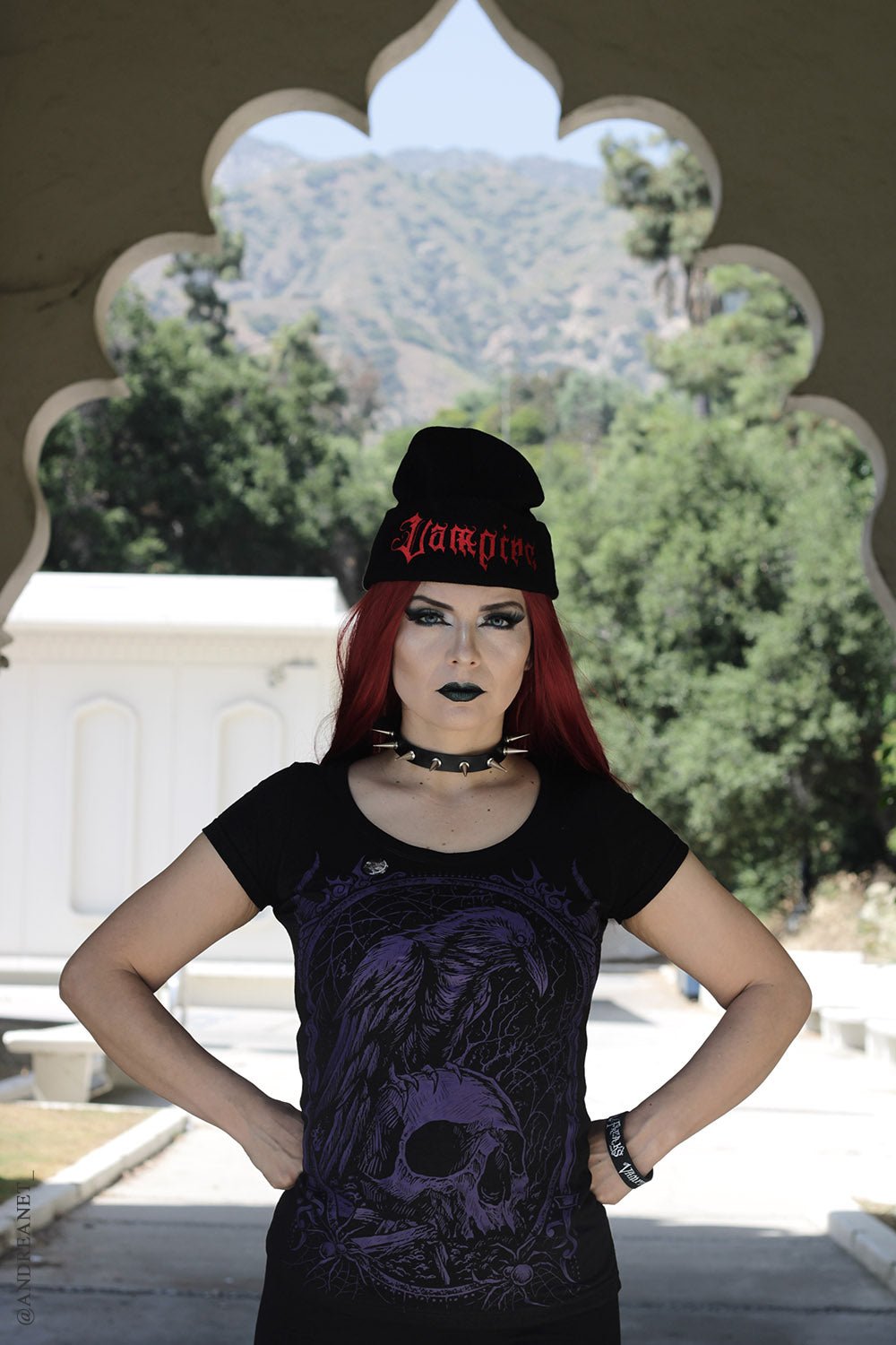 Death Raven T-shirt [PURPLE] - graphic t-shirt - VampireFreaks - VampireFreaks