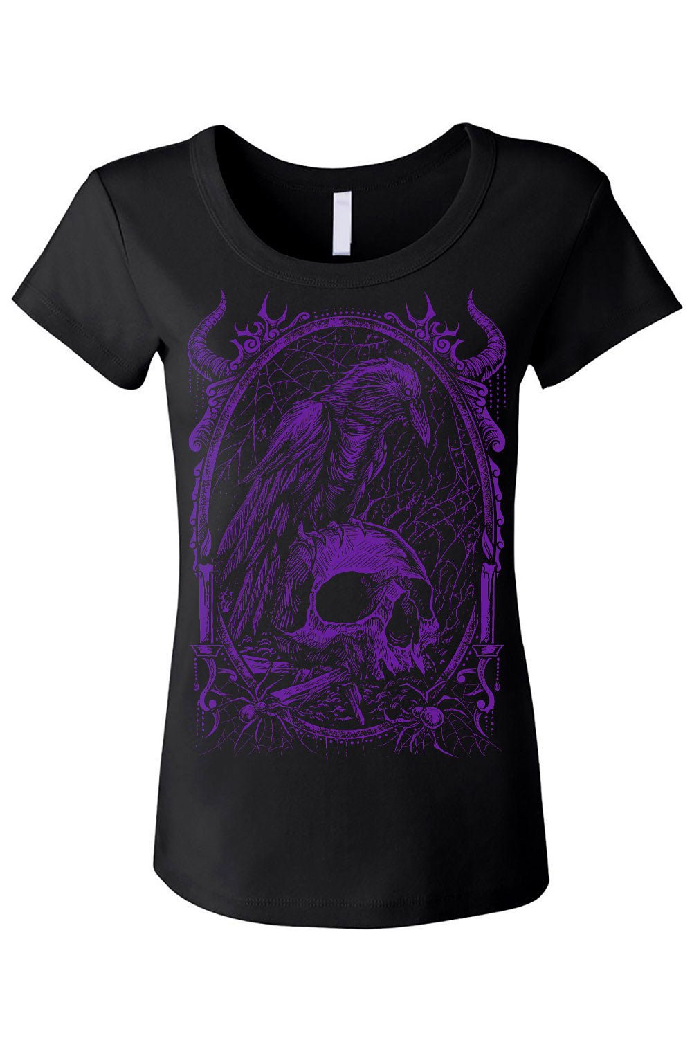 Death Raven T-shirt [PURPLE] - graphic t-shirt - VampireFreaks - VampireFreaks