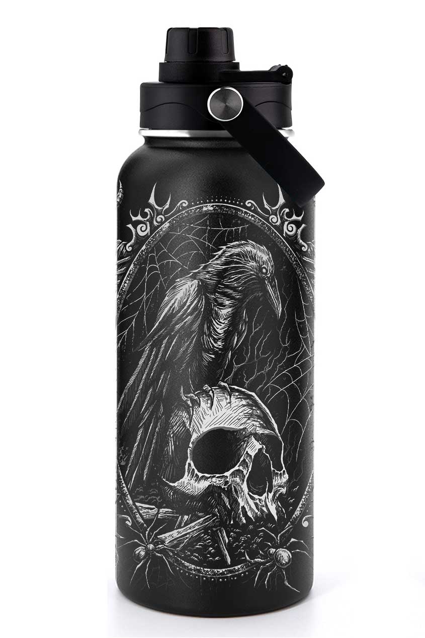 victorian goth water bottle 