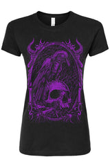 Death Raven T-shirt [PURPLE]