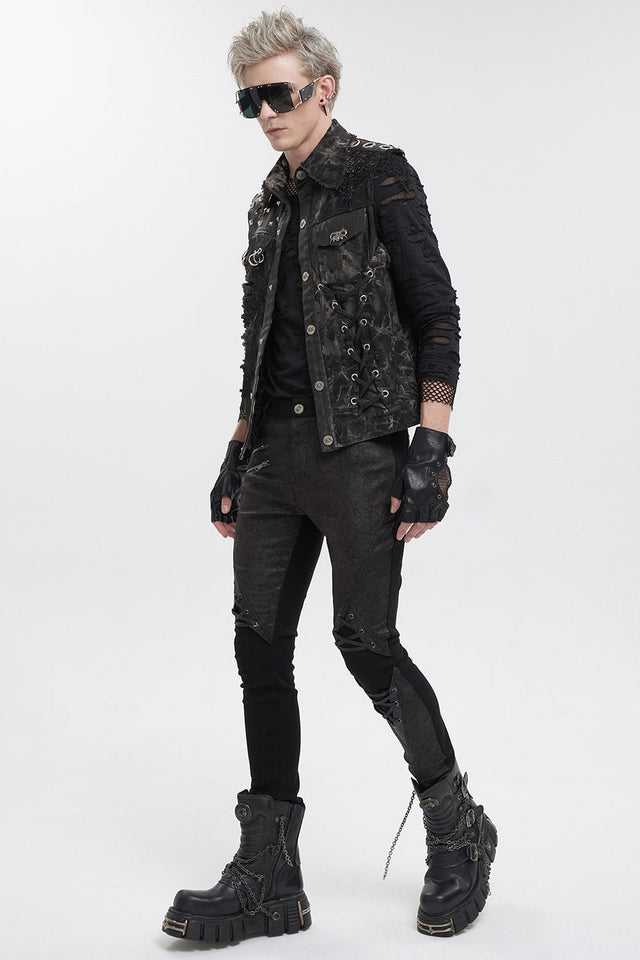 Death Rider Distressed Vest – VampireFreaks