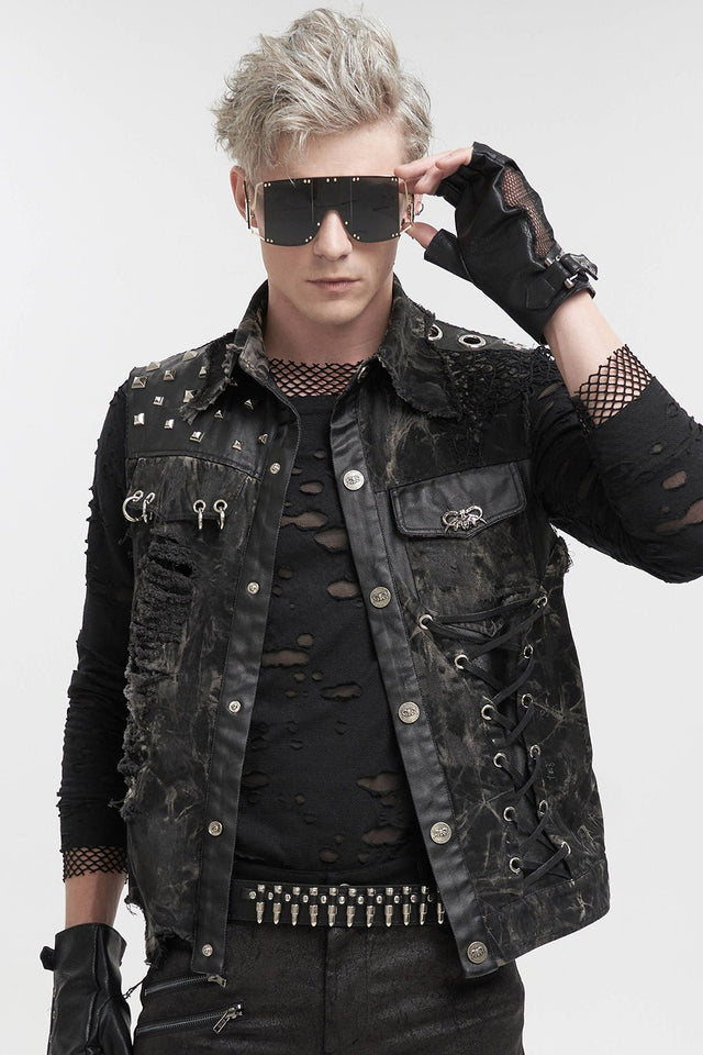 Death Rider Distressed Vest – VampireFreaks