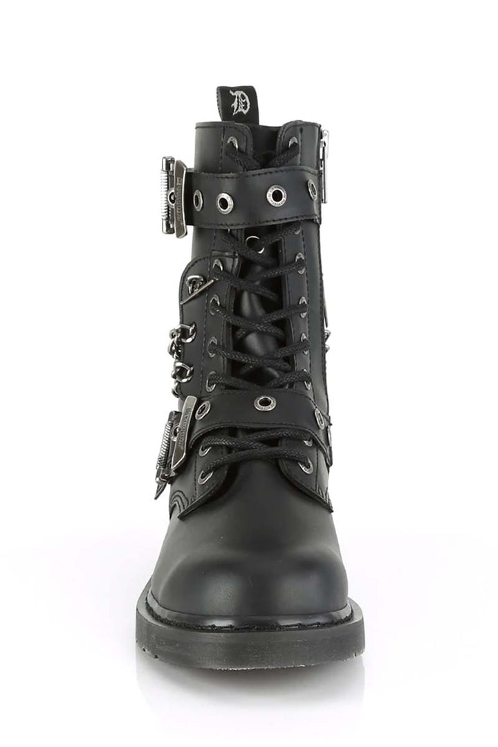 Death Row Combat Boots [Bolt - 250] - mens shoes - VampireFreaks - Demonia