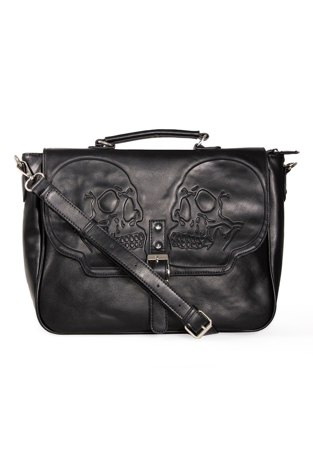 Death Skull Messenger Bag - bags & wallets - VampireFreaks - Banned Apparel / Lost Queen