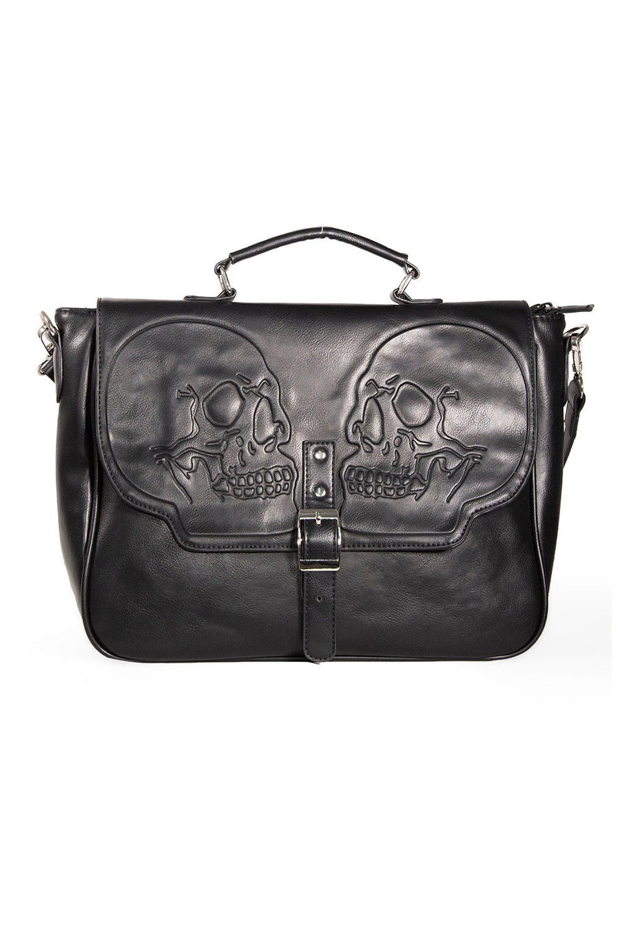 Death Skull Messenger Bag - bags & wallets - VampireFreaks - Banned Apparel / Lost Queen