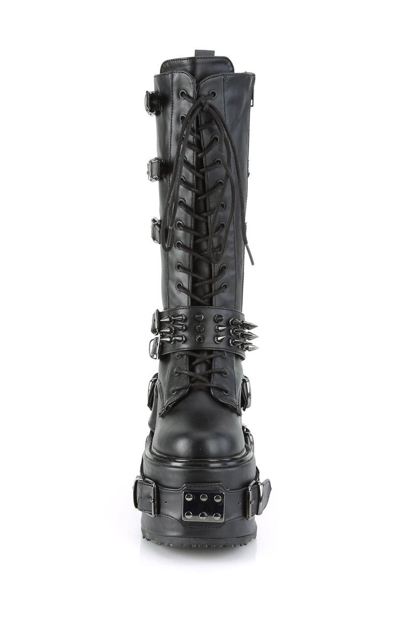 Death Spikes Punk Platform Boots [SWI327/BVL] - womens shoes - VampireFreaks - Demonia