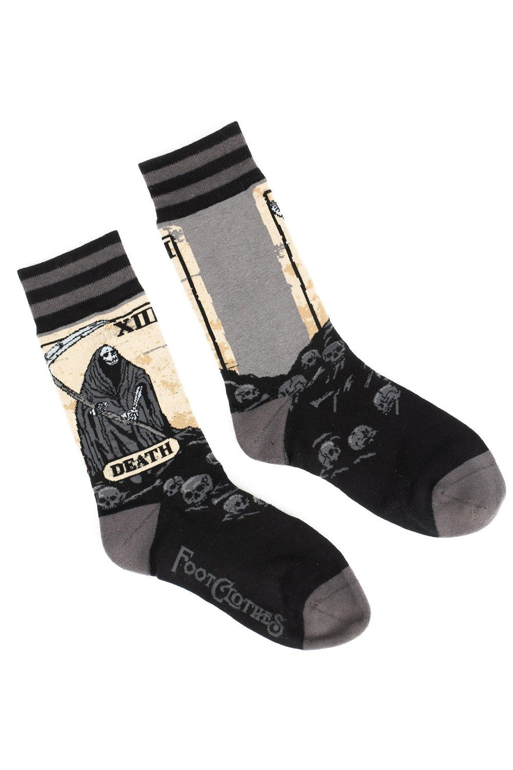 Death Tarot Card Crew Socks