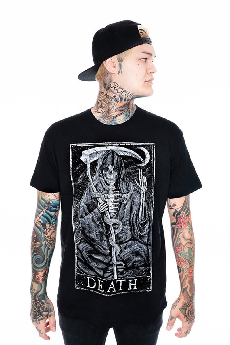 Death Tarot Card T-Shirt - graphic t-shirt - VampireFreaks - Mortus Viventi