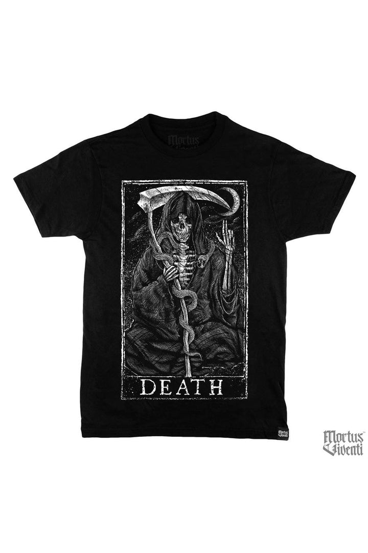 Death Tarot Card T-Shirt - graphic t-shirt - VampireFreaks - Mortus Viventi